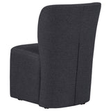Jaelynn Upholstered Parsons Dining Side Chair Charcoal (Set of 2)