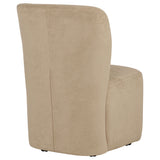 Jaelynn Upholstered Parsons Dining Side Chair Tan (Set of 2)