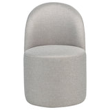 Aubrey Upholstered Barrel Dining Side Chair Beige (Set of 2)