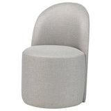 Aubrey Upholstered Barrel Dining Side Chair Beige (Set of 2)
