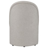 Aubrey Upholstered Barrel Dining Side Chair Beige (Set of 2)