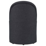 Aubrey Upholstered Barrel Dining Side Chair Charcoal (Set of 2)