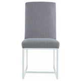 Mackinnon Upholstered Dining Side Chair Grey (Set of 2) - Tampa Furniture Outlet