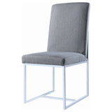 Mackinnon Upholstered Dining Side Chair Grey (Set of 2) - Tampa Furniture Outlet