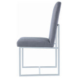 Mackinnon Upholstered Dining Side Chair Grey (Set of 2) - Tampa Furniture Outlet
