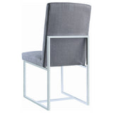 Mackinnon Upholstered Dining Side Chair Grey (Set of 2) - Tampa Furniture Outlet