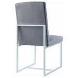 Mackinnon Upholstered Dining Side Chair Grey (Set of 2) - Tampa Furniture Outlet