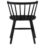Jeffries Windsor Wood Dining Side Chair Black (Set of 2)