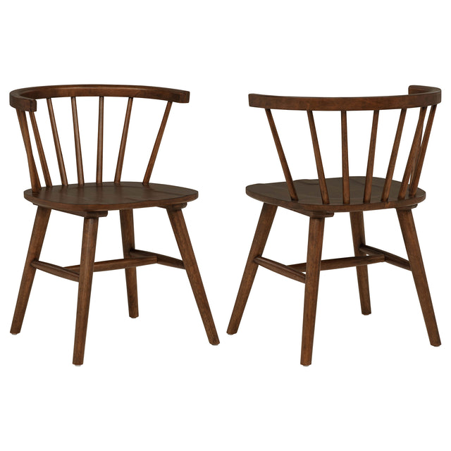 Tampa Furniture Outlet - Coaster - Jeffries Windsor Wood Dining Side Chair Walnut (Set of 2) - 107202WAL