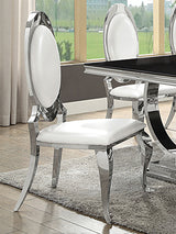Anchorage Upholstered Dining Chair Cream White (Set of 2) - Tampa Furniture Outlet