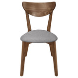 Alfredo 5-piece Butterfly Leaf Dining Set Natural Walnut - Tampa Furniture Outlet