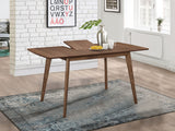 Alfredo 63-inch Extension Leaf Dining Table Natural Walnut - Tampa Furniture Outlet