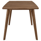 Alfredo 63-inch Extension Leaf Dining Table Natural Walnut - Tampa Furniture Outlet