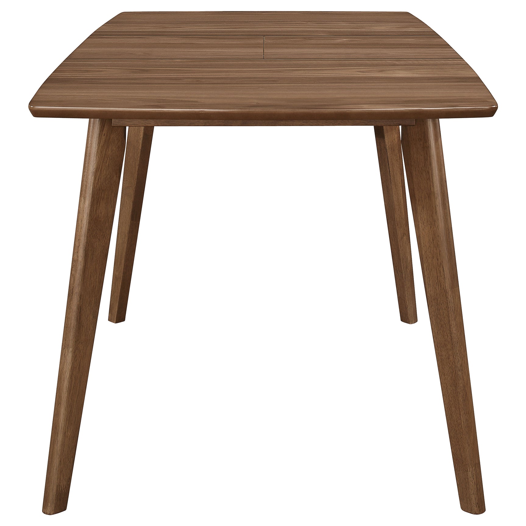 Alfredo 63-inch Extension Leaf Dining Table Natural Walnut - Tampa Furniture Outlet