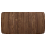 Alfredo 63-inch Extension Leaf Dining Table Natural Walnut - Tampa Furniture Outlet