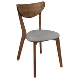 Alfredo Dining Side Chair Grey and Natural Walnut (Set of 2) - Tampa Furniture Outlet