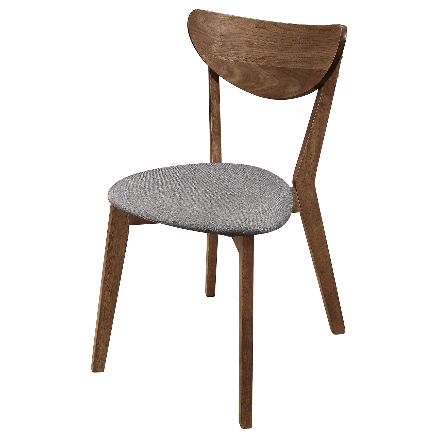 Alfredo Dining Side Chair Grey and Natural Walnut (Set of 2) - Tampa Furniture Outlet