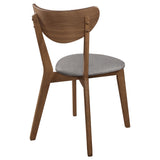 Alfredo Dining Side Chair Grey and Natural Walnut (Set of 2) - Tampa Furniture Outlet