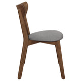 Alfredo Dining Side Chair Grey and Natural Walnut (Set of 2) - Tampa Furniture Outlet