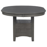 Lavon 5-piece Oval Extension Leaf Dining Set Medium Grey - Tampa Furniture Outlet