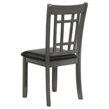 Lavon 5-piece Oval Extension Leaf Dining Set Medium Grey - Tampa Furniture Outlet