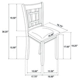 Lavon 5-piece Oval Extension Leaf Dining Set Medium Grey - Tampa Furniture Outlet