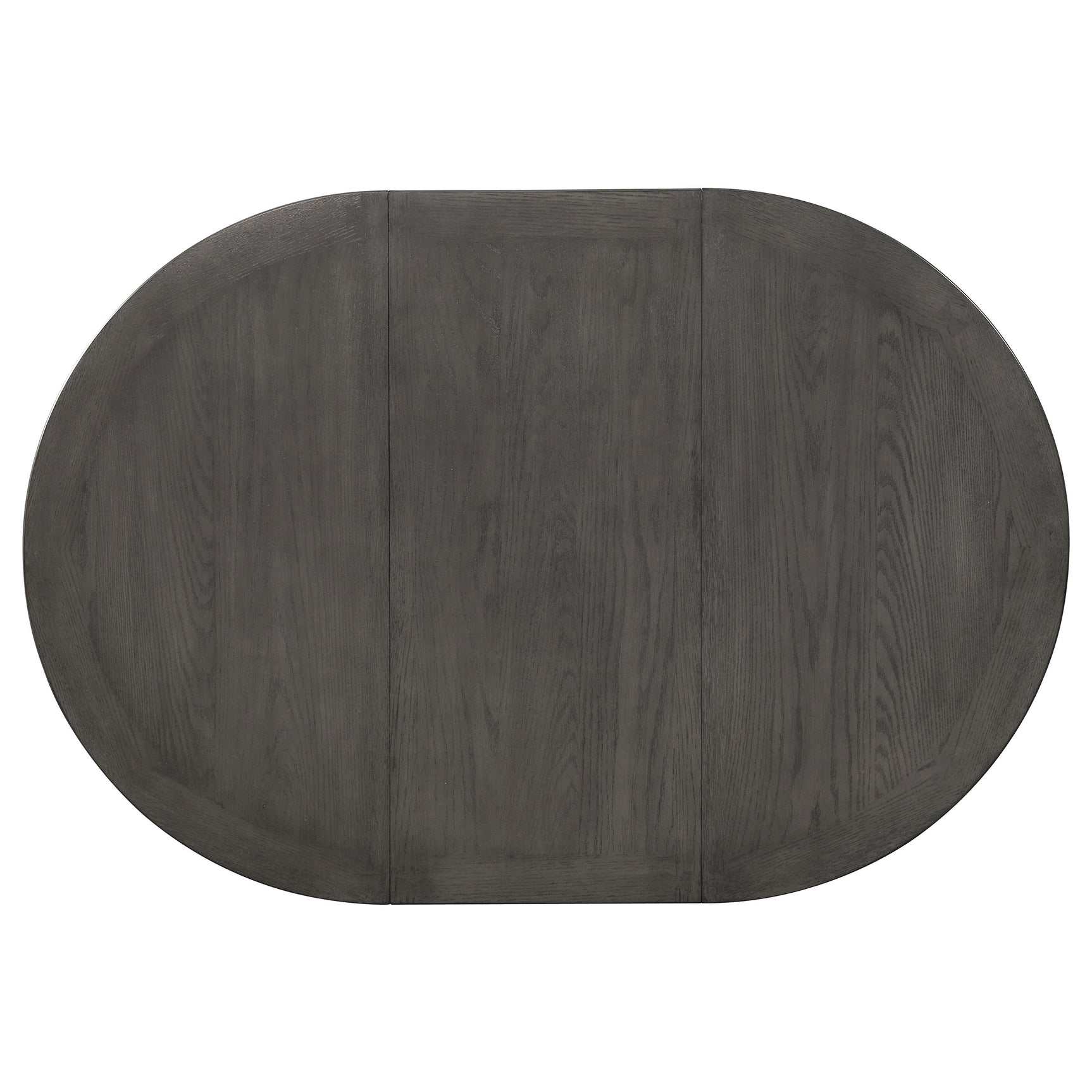 Lavon Oval 60-inch Wood Extension Leaf Dining Table Medium Grey - Tampa Furniture Outlet
