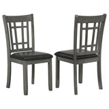 Tampa Furniture Outlet - Coaster - Lavon Wood Dining Side Chair Black and  Medium Grey (Set of 2) - 108212