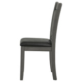 Lavon Wood Dining Side Chair Black and  Medium Grey (Set of 2) - Tampa Furniture Outlet