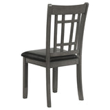 Lavon Wood Dining Side Chair Black and  Medium Grey (Set of 2) - Tampa Furniture Outlet
