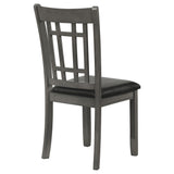 Lavon Wood Dining Side Chair Black and  Medium Grey (Set of 2) - Tampa Furniture Outlet