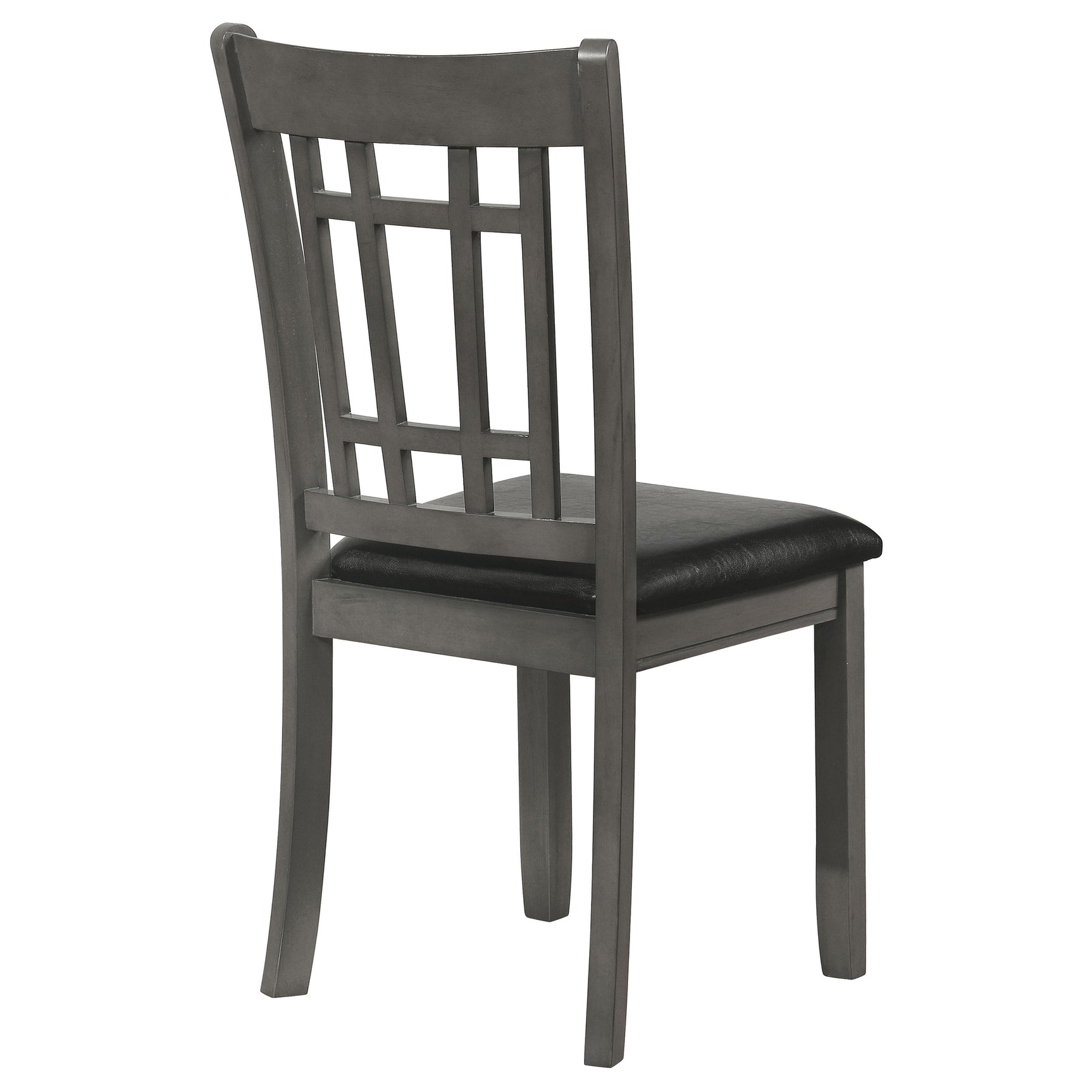Lavon Wood Dining Side Chair Black and  Medium Grey (Set of 2) - Tampa Furniture Outlet