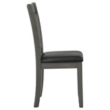 Lavon Wood Dining Side Chair Black and  Medium Grey (Set of 2) - Tampa Furniture Outlet