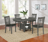 Lavon Wood Dining Side Chair Black and  Medium Grey (Set of 2) - Tampa Furniture Outlet