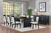 Tampa Furniture Outlet - Coaster - Brookmead 9-piece Extension Leaf Dining Table Set Black - 108231-S9A