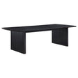 Tampa Furniture Outlet - Coaster - Brookmead 100-inch Extension Leaf Dining Table Black - 108231