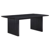 Brookmead 100-inch Extension Leaf Dining Table Black - Tampa Furniture Outlet