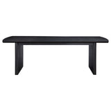 Brookmead 100-inch Extension Leaf Dining Table Black - Tampa Furniture Outlet