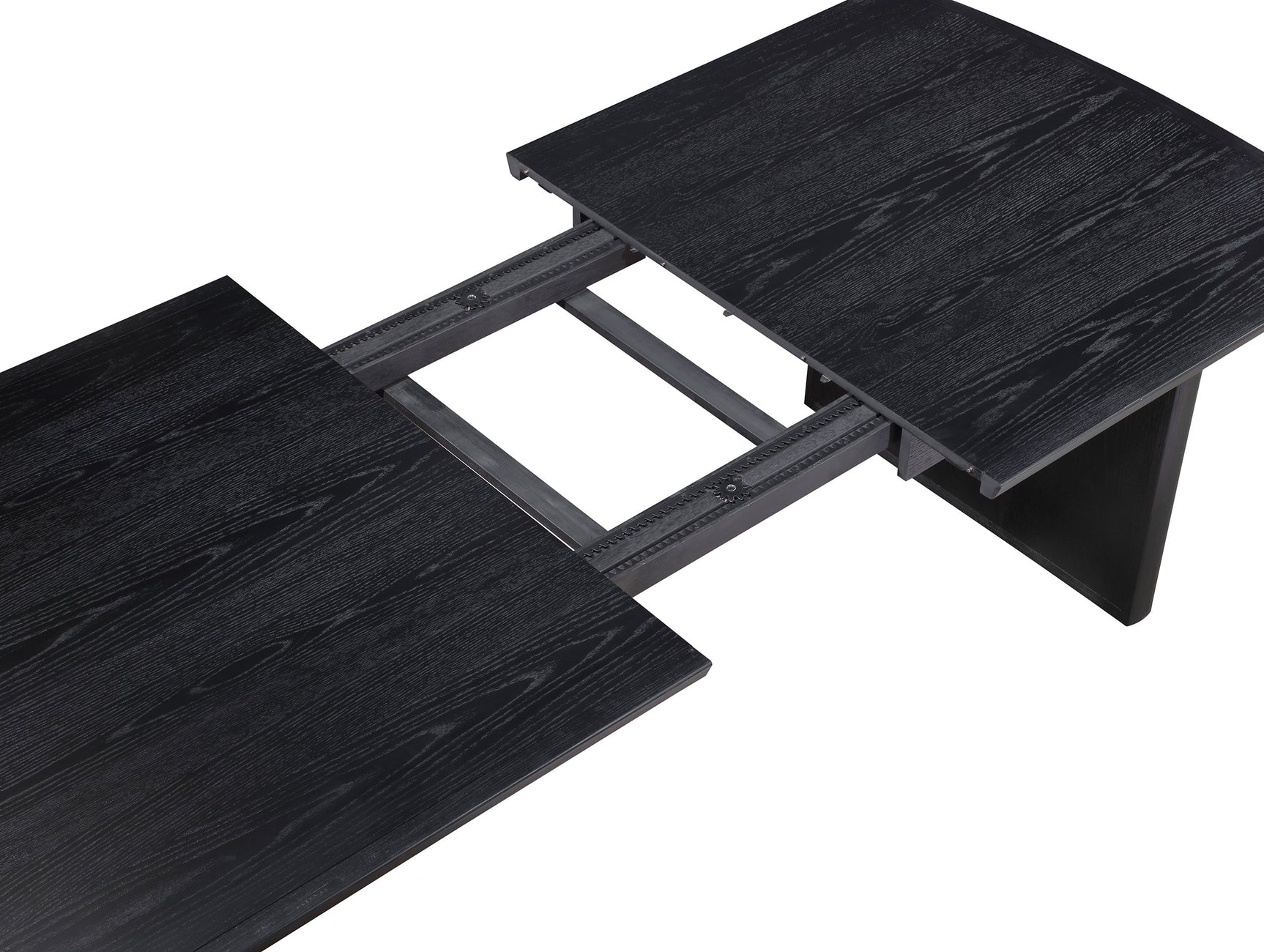 Brookmead 100-inch Extension Leaf Dining Table Black - Tampa Furniture Outlet