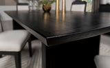 Brookmead 100-inch Extension Leaf Dining Table Black - Tampa Furniture Outlet