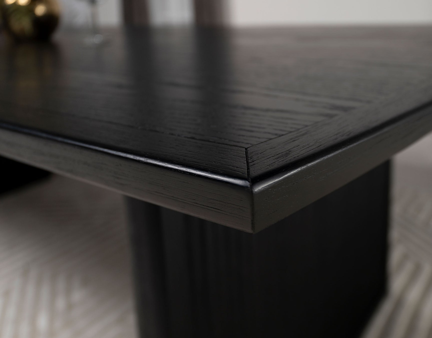 Brookmead 100-inch Extension Leaf Dining Table Black - Tampa Furniture Outlet