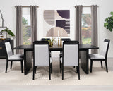 Brookmead 100-inch Extension Leaf Dining Table Black - Tampa Furniture Outlet