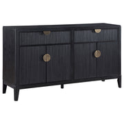 Tampa Furniture Outlet - Coaster - Brookmead 4-door Sideboard Buffet Storage Cabinet Black - 108235