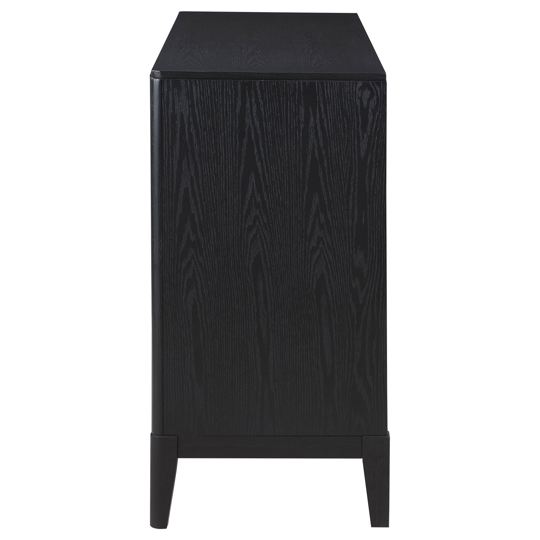 Brookmead 4-door Sideboard Buffet Storage Cabinet Black - Tampa Furniture Outlet