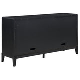 Brookmead 4-door Sideboard Buffet Storage Cabinet Black - Tampa Furniture Outlet