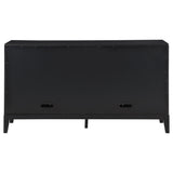 Brookmead 4-door Sideboard Buffet Storage Cabinet Black - Tampa Furniture Outlet