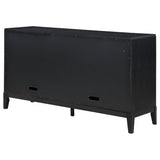 Brookmead 4-door Sideboard Buffet Storage Cabinet Black - Tampa Furniture Outlet