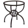 Tampa Furniture Outlet - Coaster - Aviano Round Metal Dining Table Base Gunmetal - 108291