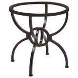 Tampa Furniture Outlet - Coaster - Aviano Round Metal Dining Table Base Gunmetal - 108291