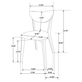 Elowen 5-piece Round Solid Wood Dining Set Light Walnut - Tampa Furniture Outlet